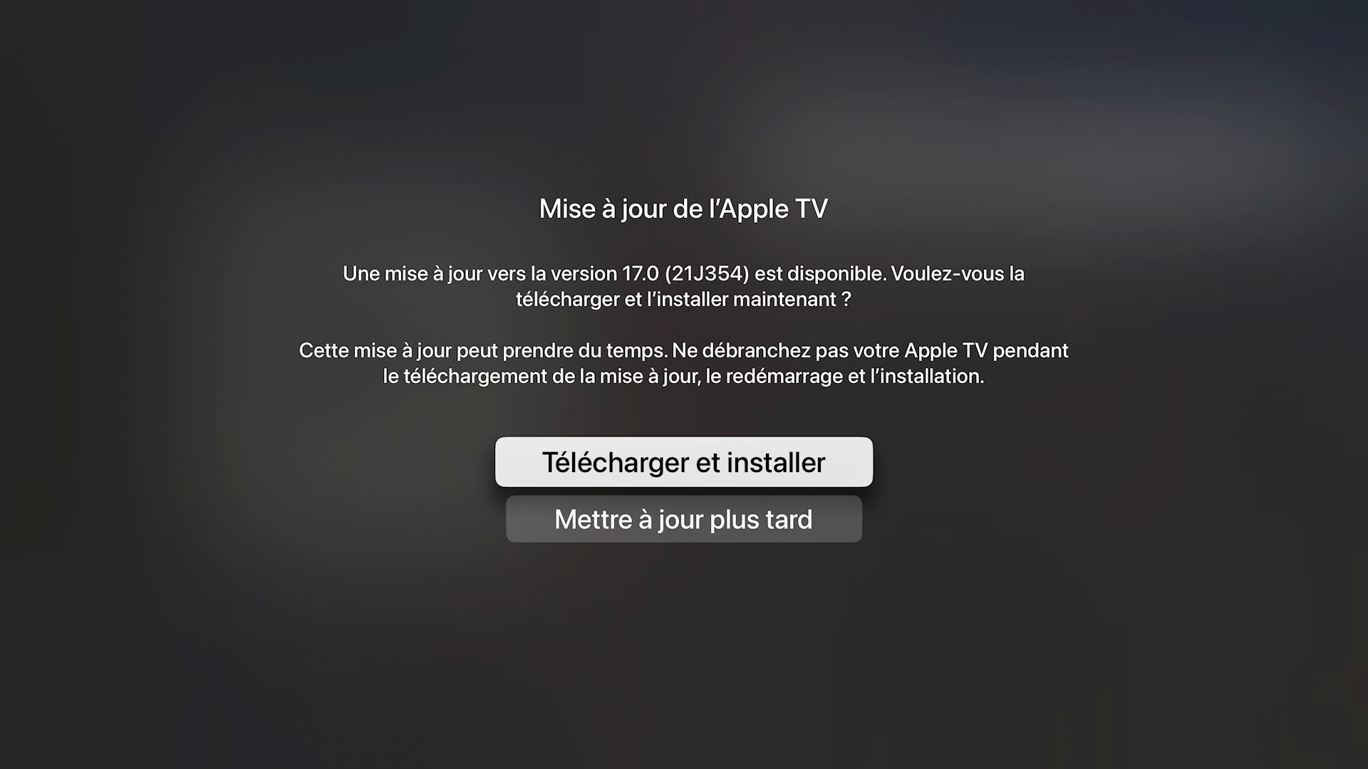 tvOS 17 est disponible en version finale avec des nouveautés