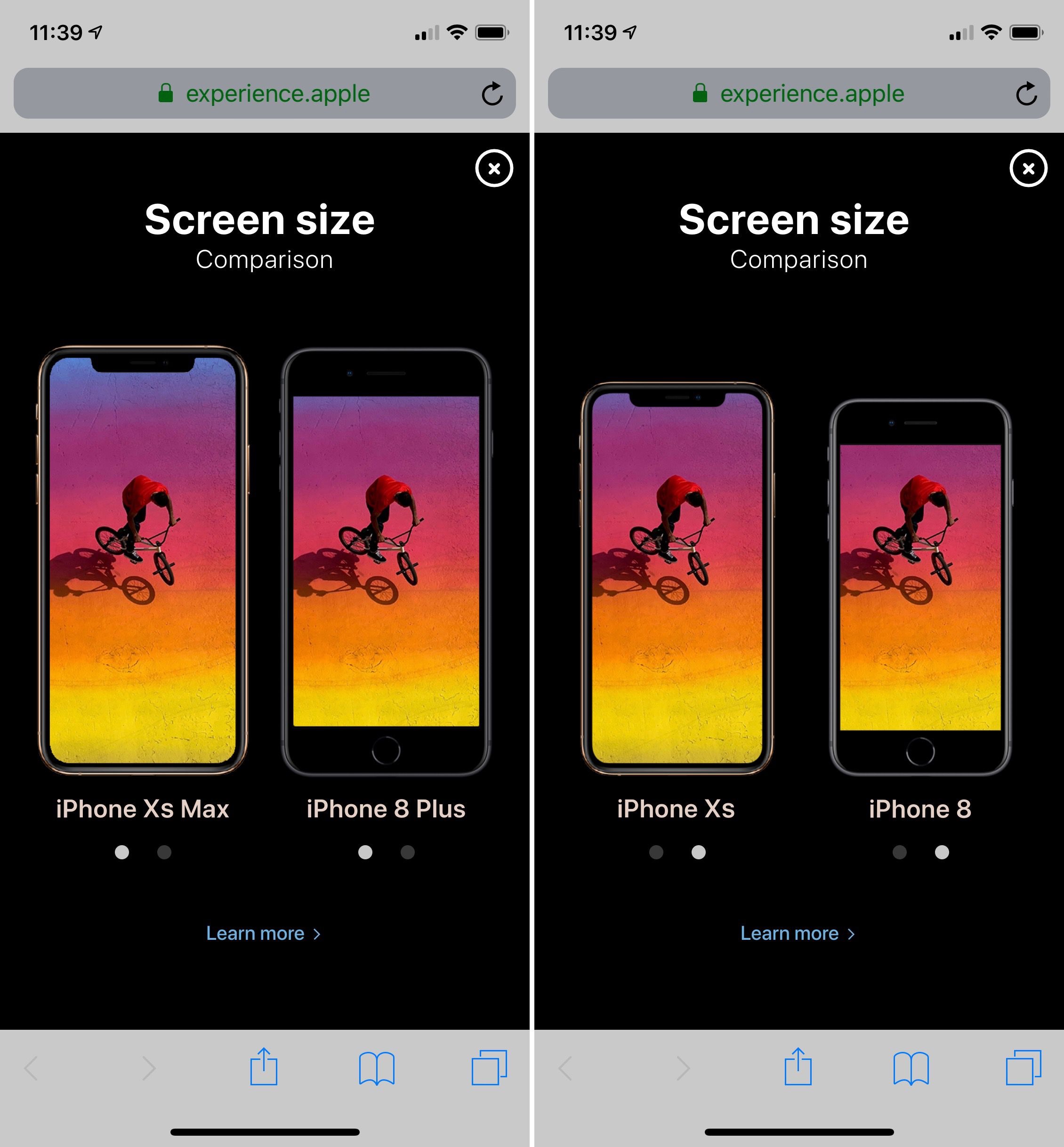 Apple ouvre un minisite pour vivre l’expérience des iPhone XS