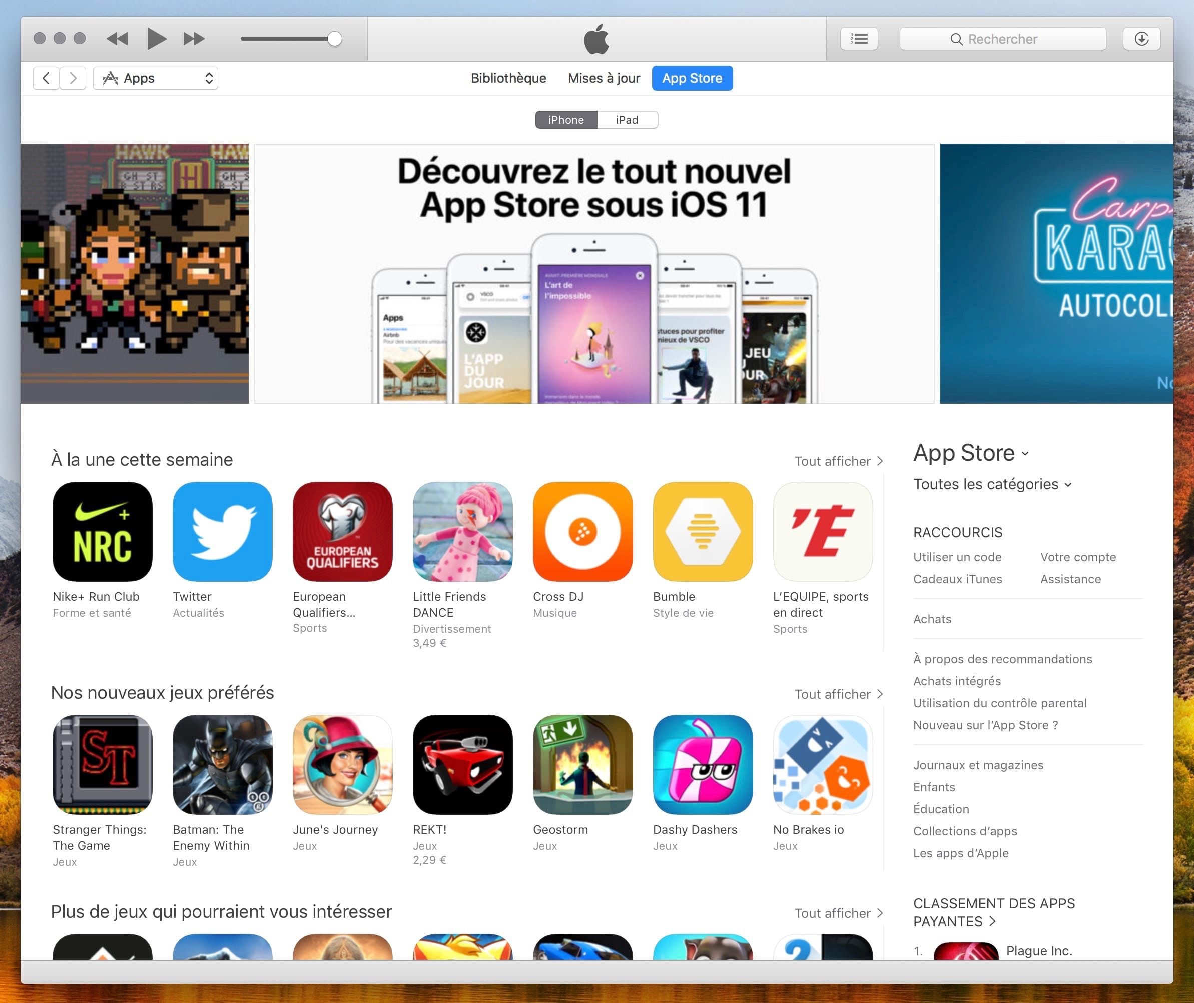 App Store Ipad Ne Fonctionne Pas La version d’iTunes avec l’App Store ne fonctionne pas sous macOS