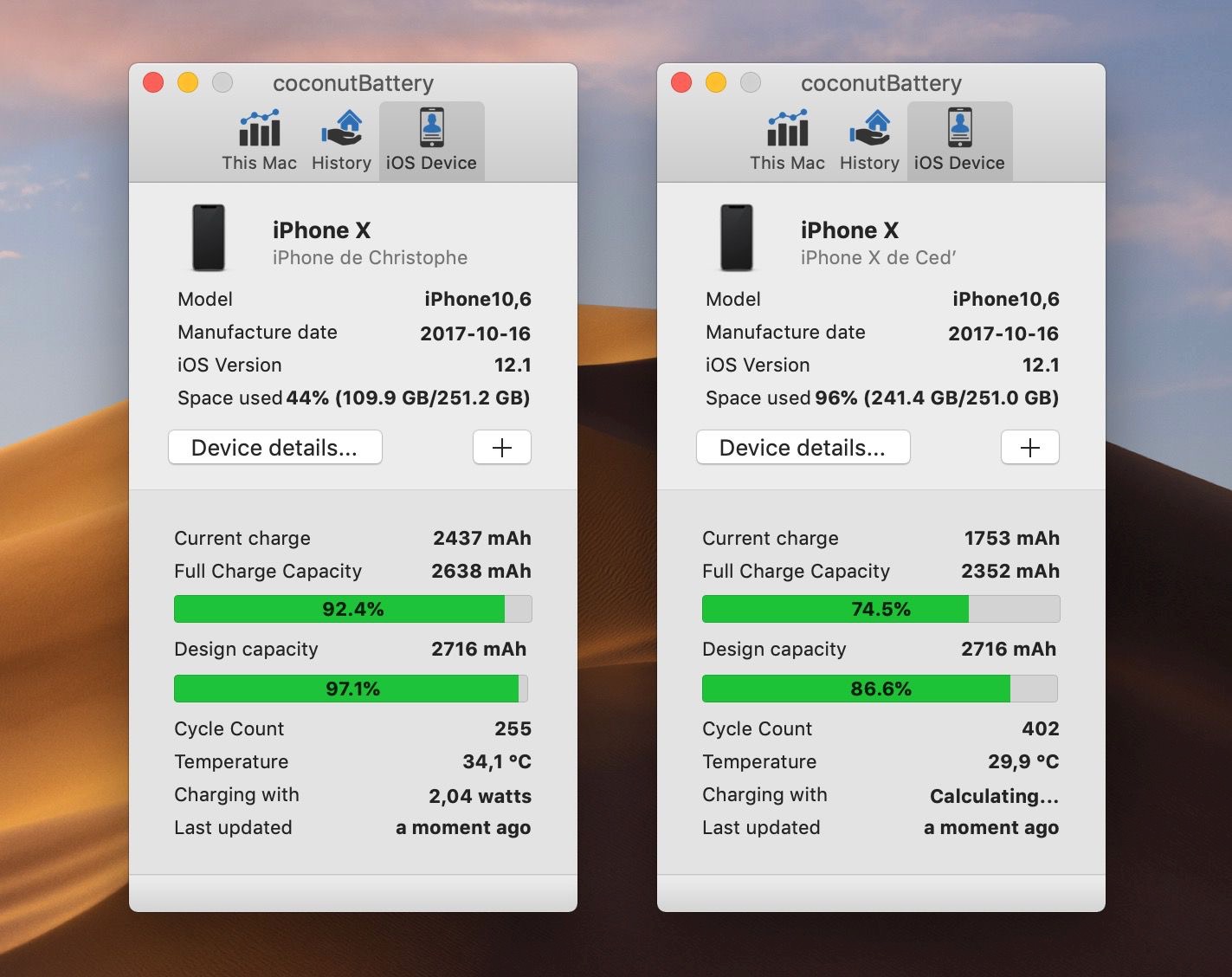 La batterie de nos iPhone X, un an après iGeneration