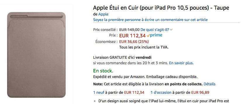 Housse iPad APPLE Silicone Case iPad Pro 9,7'' abricot Pas Cher 