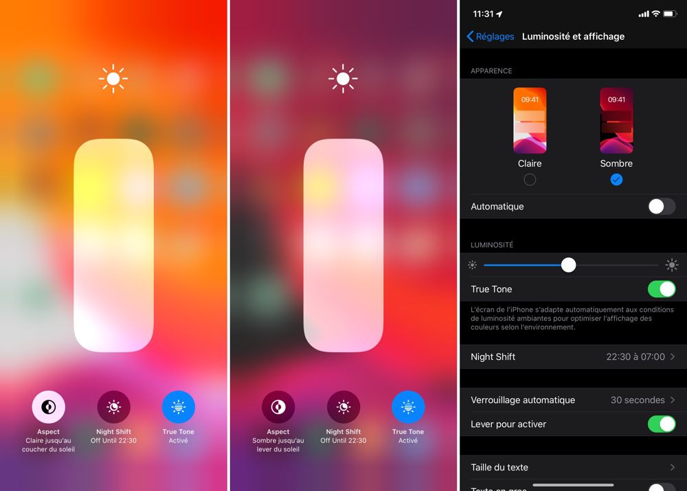 Ios 13 Visite De Linterface En Mode Sombre Igeneration