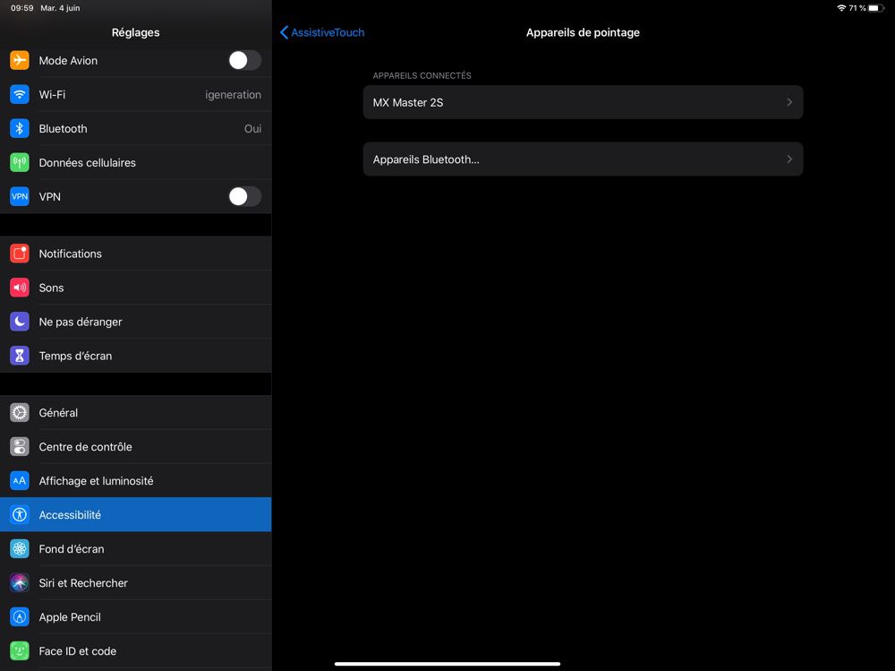 iPad : Connecter et Utiliser une Souris ou Trackpad (+ Fonctions