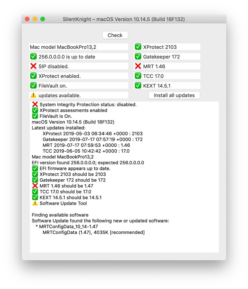 mac check for malware