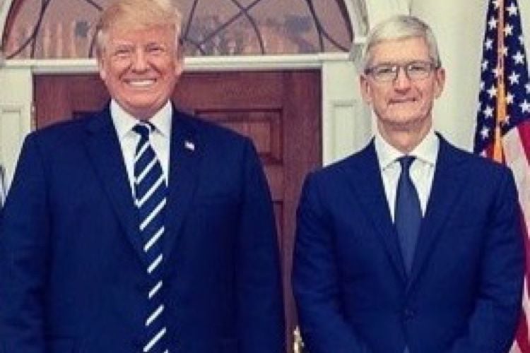 Trump apprécie les coups de fil de Tim Cook