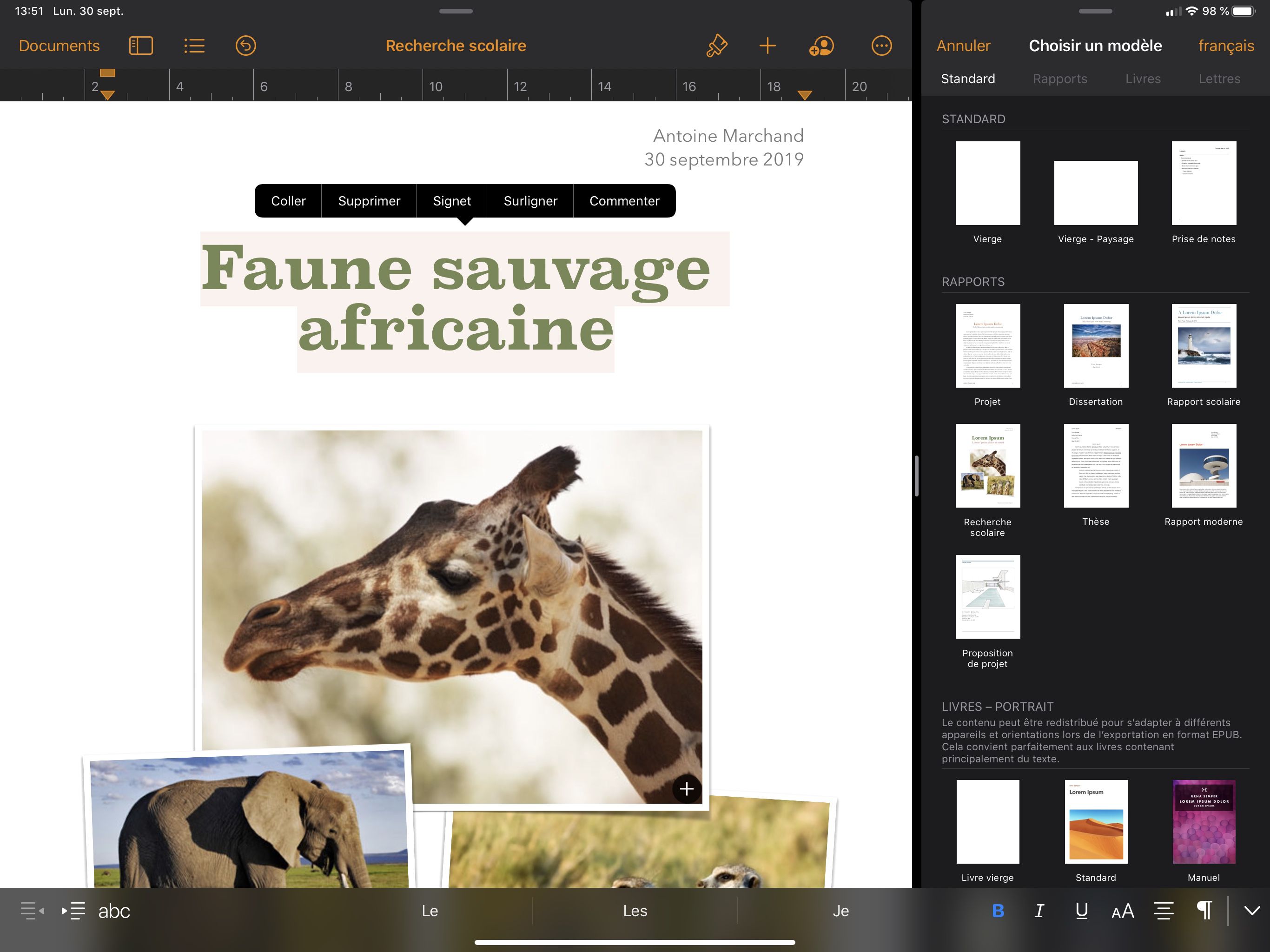 Pages, Keynote et Numbers s'adaptent à iOS 13 iGeneration