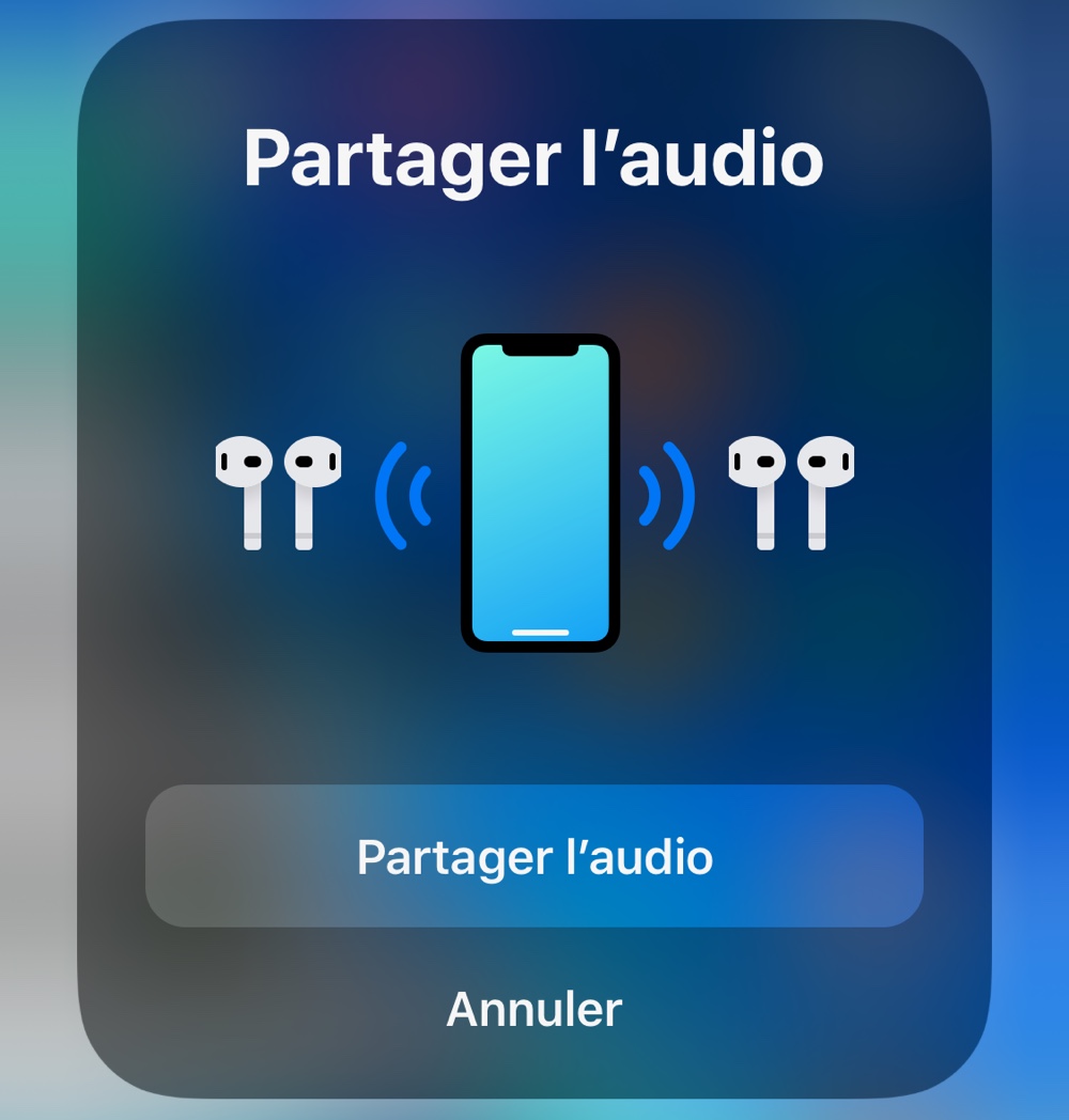 Partage audio avec des AirPods, un casque ou des écouteurs Beats -  Assistance Apple (FR)