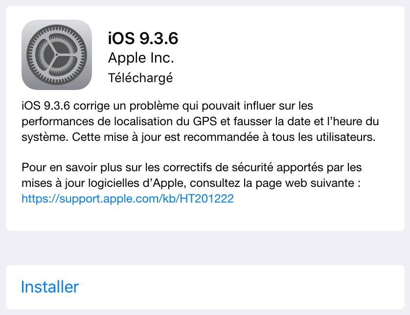 Des Mises A Jour Aussi Pour Ios 9 Et Ios 10 Igeneration