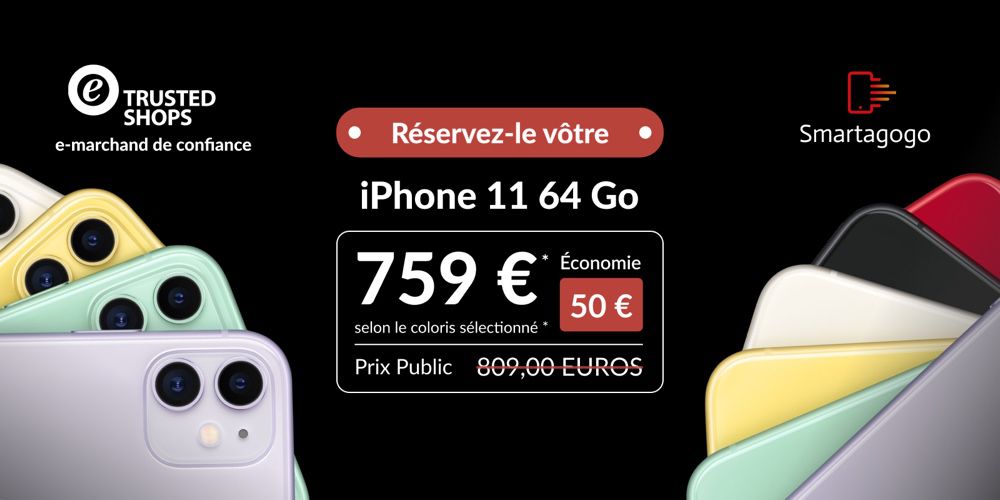 Offre exclusive : l'iPhone 11 dès 759€ chez Smartagogo