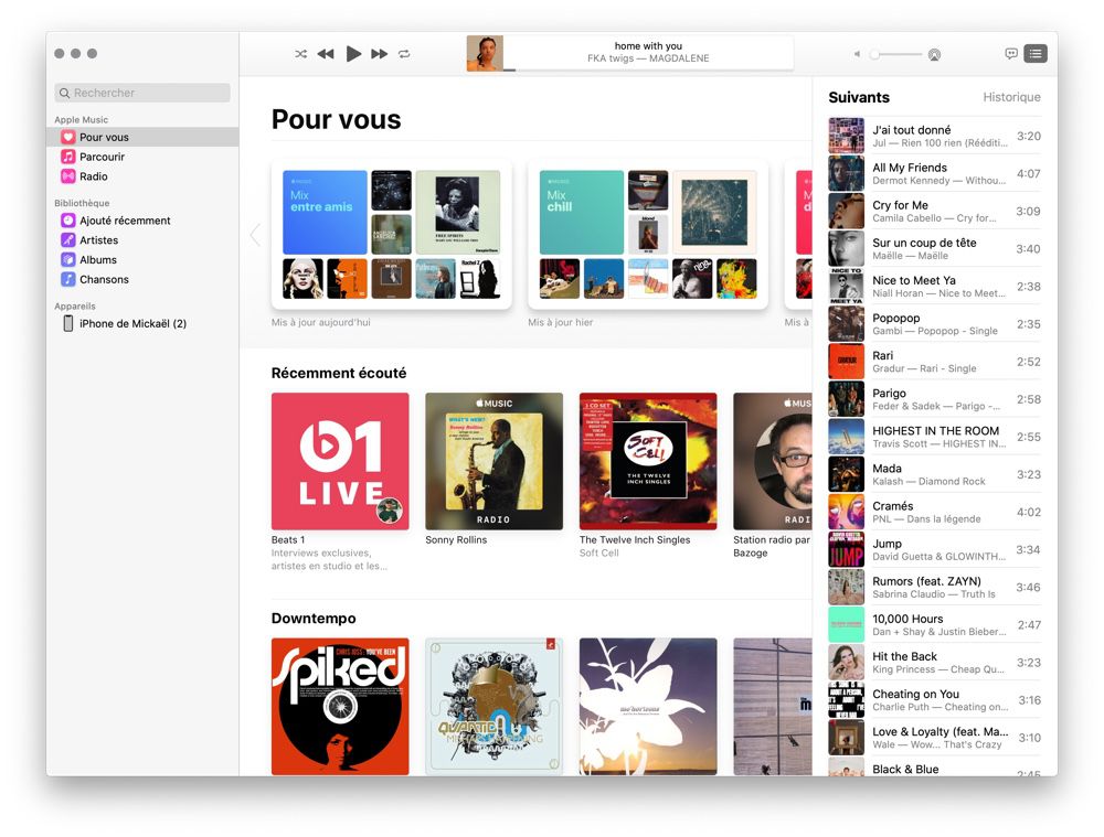 Apple Music : davantage de Beats 1, de 