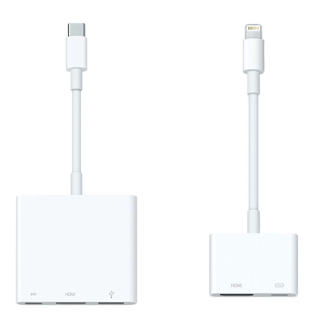 Adaptateurs Apple à prix cassé : Lightning AV à 39 €, Multiport AV USB-C à  60 €