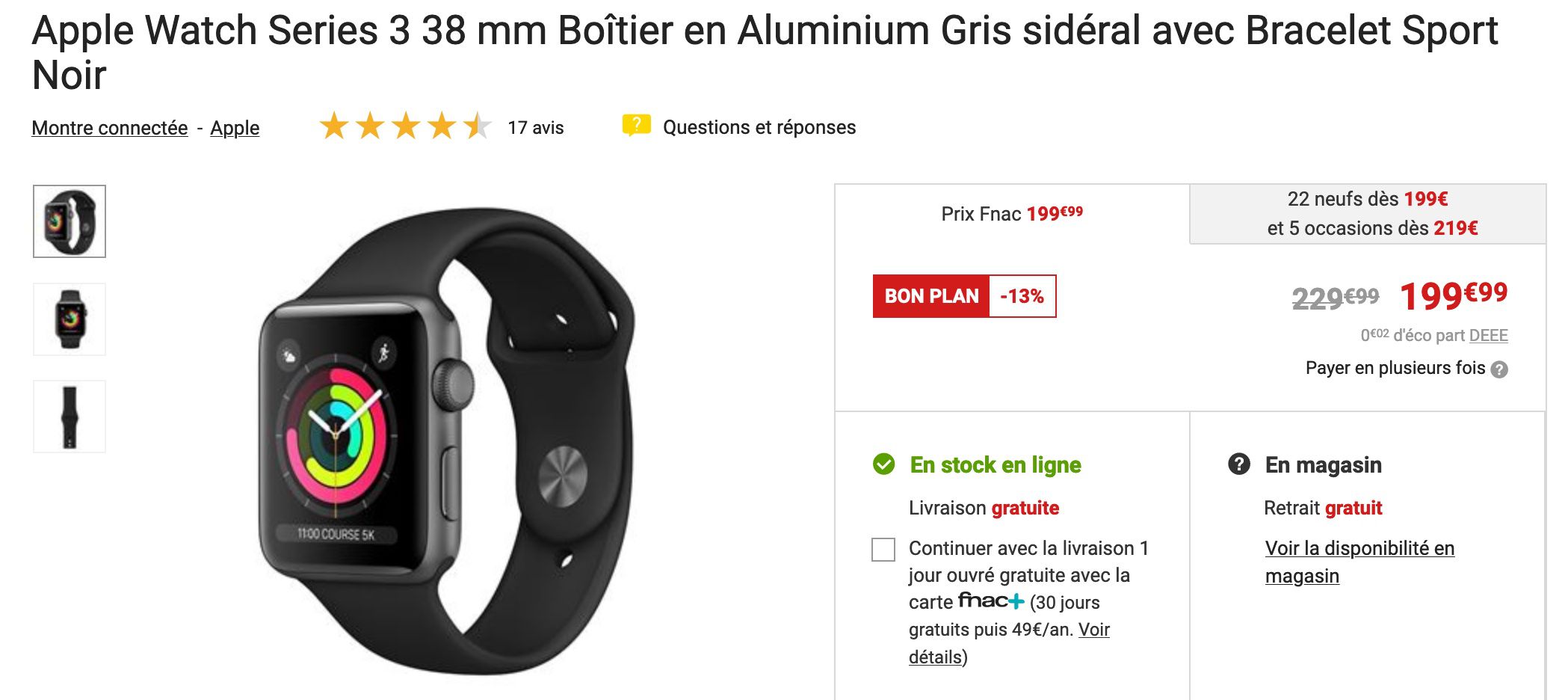 carrefour apple watch series 3