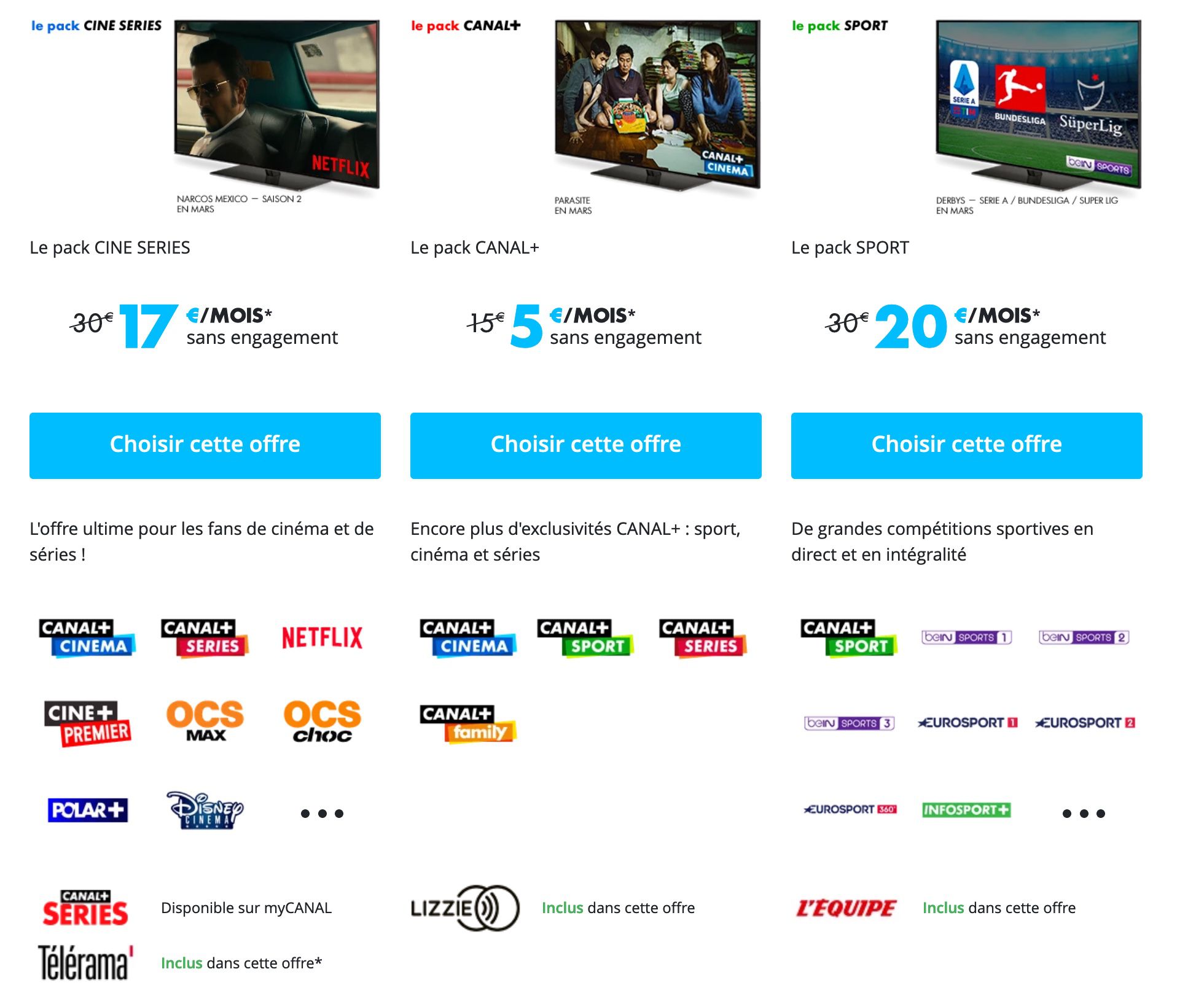 Programmes Tv Toutes Chaines Y Compris Canal Dernier jour pour Canal+ à 9,90 €/mois (en option le pack Netflix, OCS