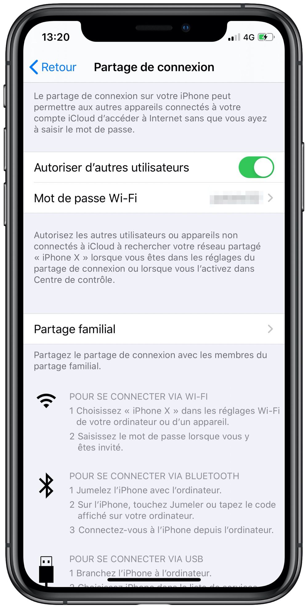 Comment réparer le partage de connexion sur iPhone et iOS 11