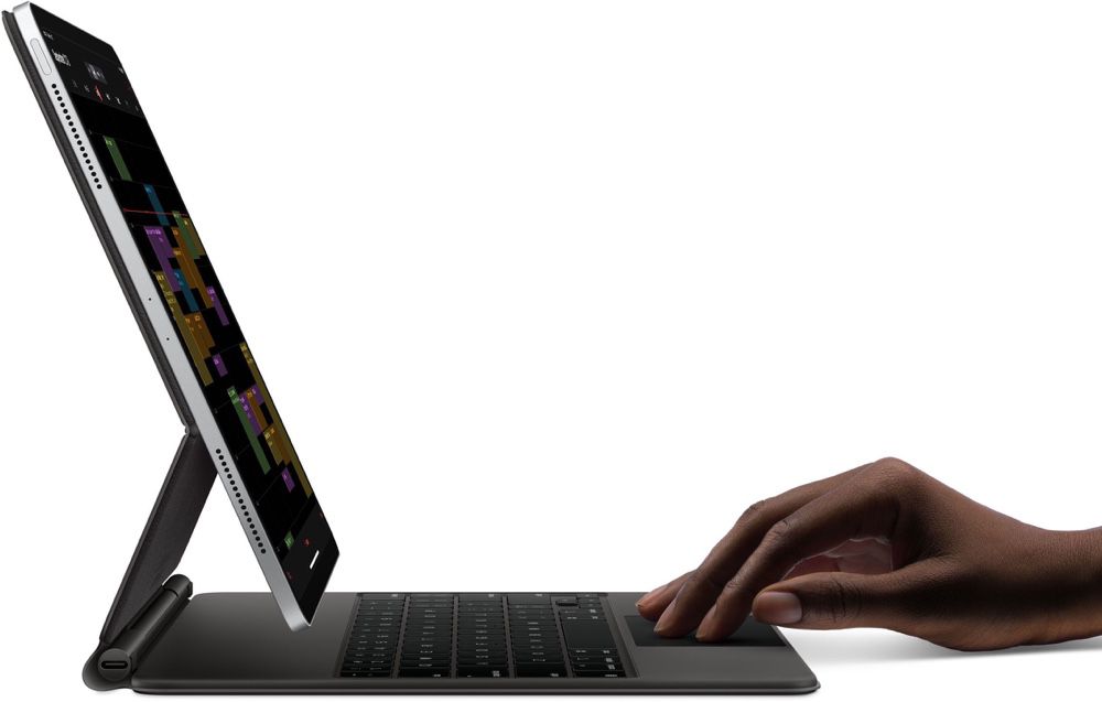 Avec le clavier Magic Keyboard, l'iPad Pro se donne des allures d'iMac
