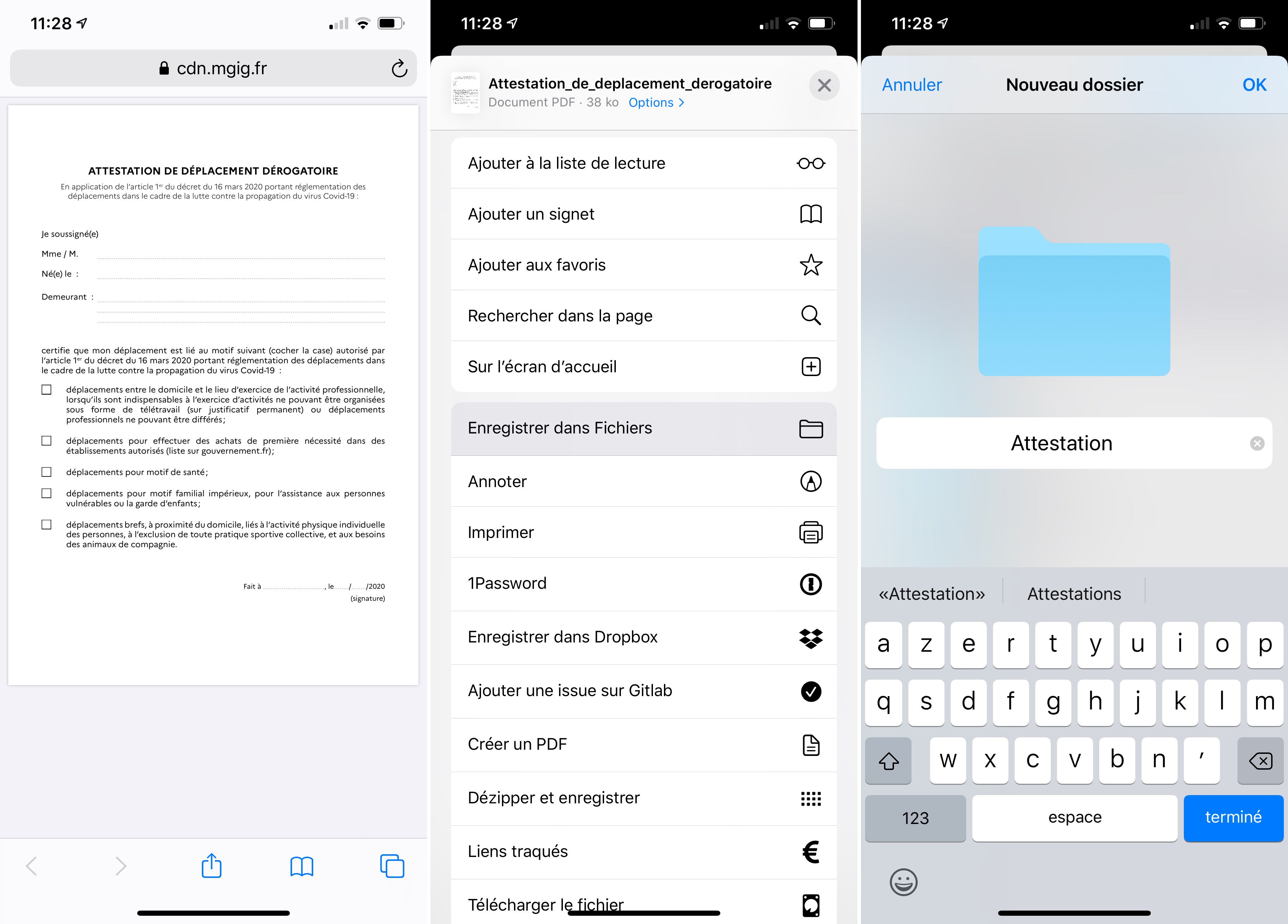 Comment Faire Attestation De Deplacement Sur Iphone