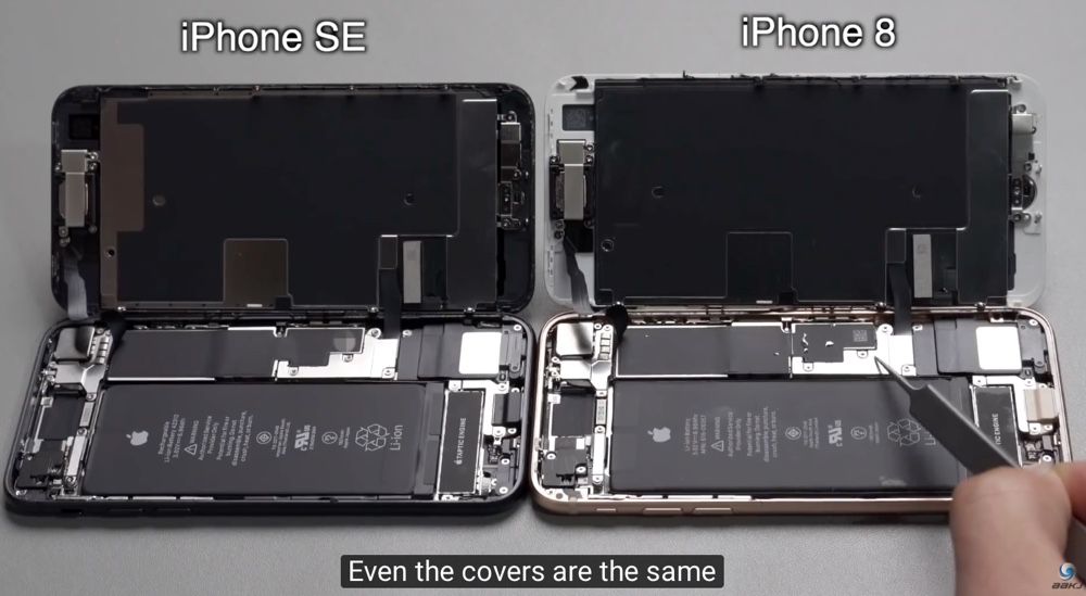 L'iPhone 8 et le SE 2020 peuvent s'échanger des composants