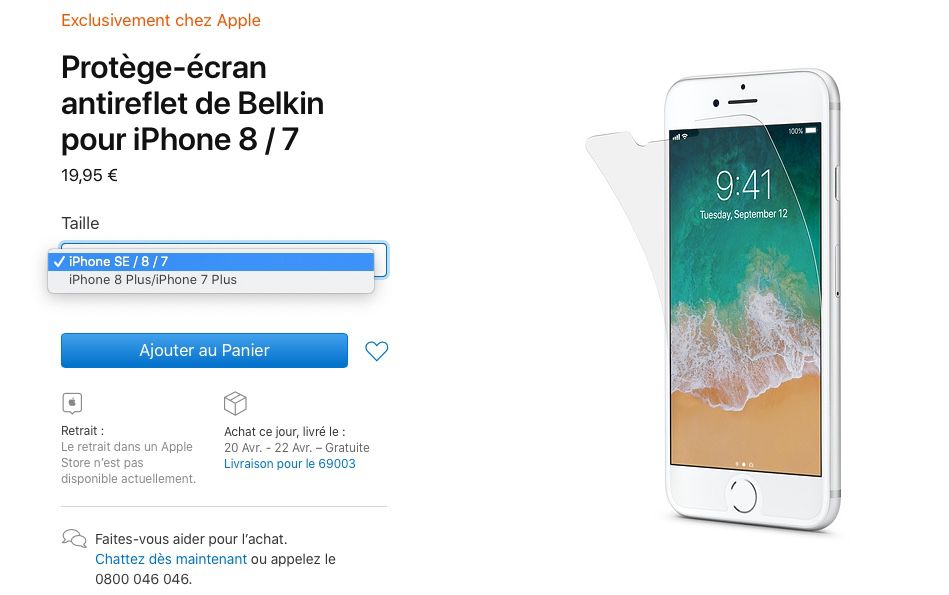 Protège-écran antireflet de Belkin pour iPhone 12 mini - Apple (FR)