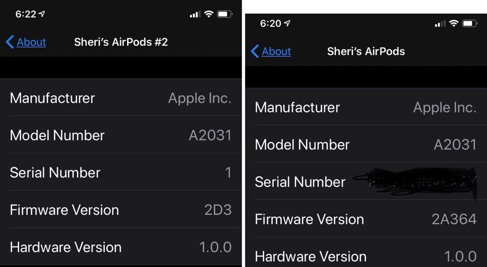 fireplace merge liberal Apple envoie des AirPods de remplacement avec un firmware incompatible |  WatchGeneration