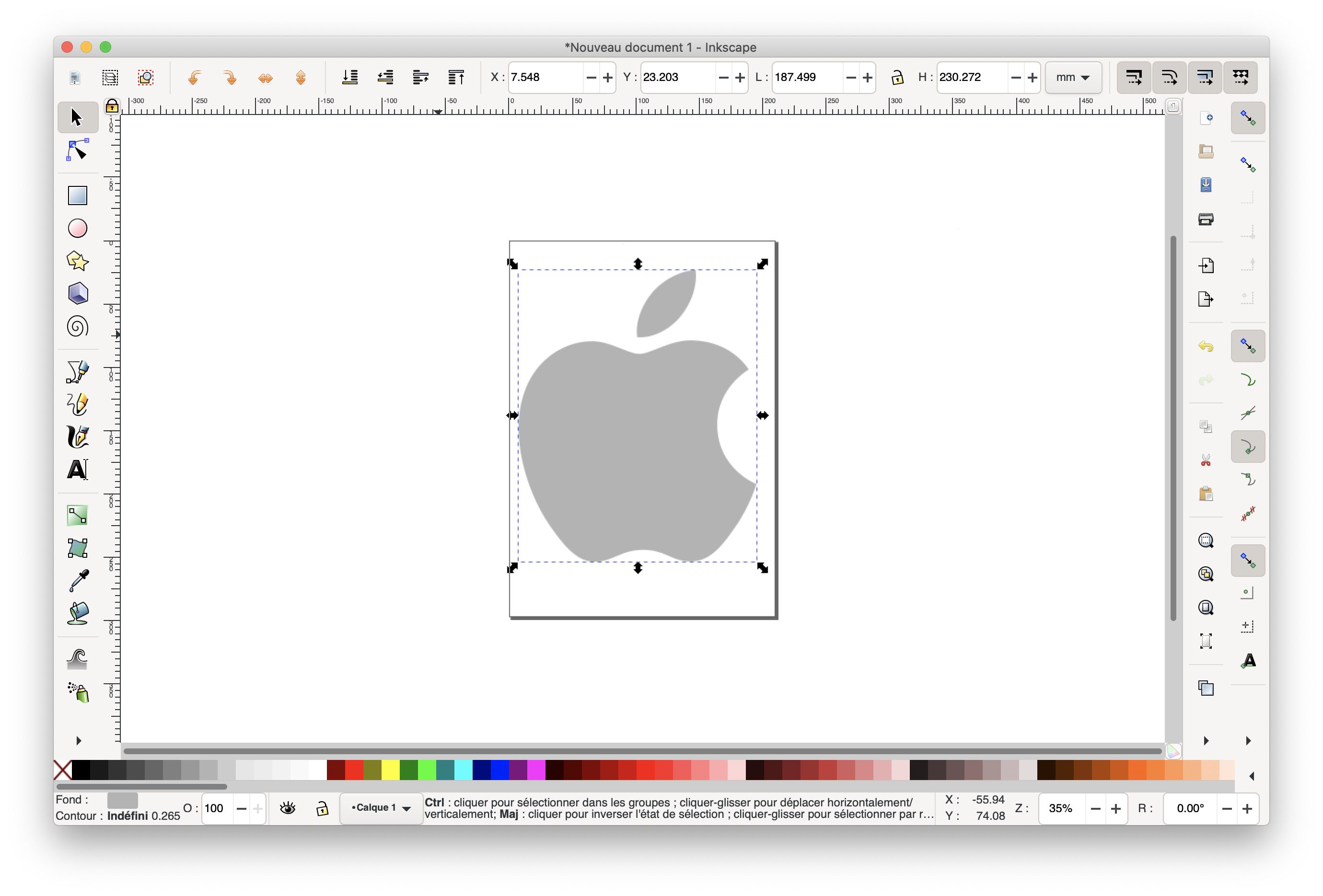 inkscape for mac change object size with mouse