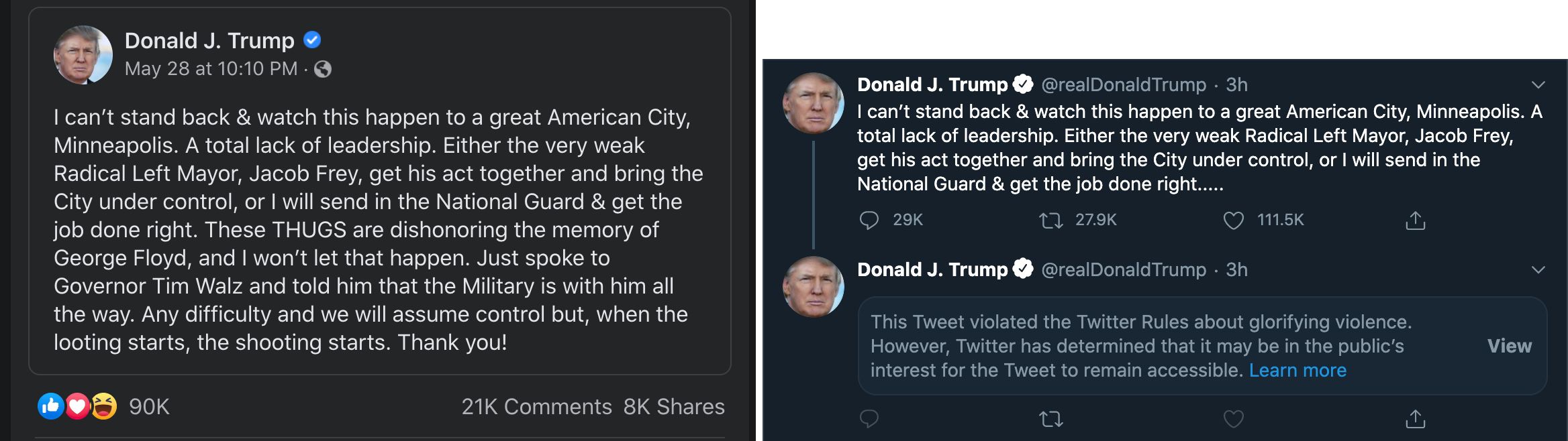 Pour Trump, la guerre aux réseaux sociaux continue et