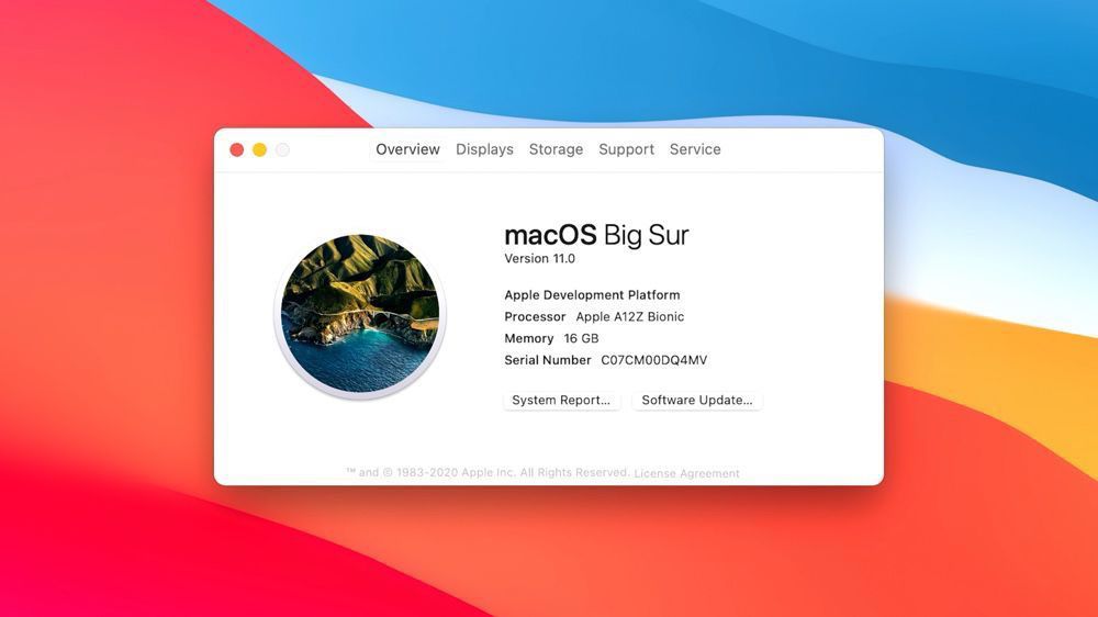 Big Sur, première version de macOS 11