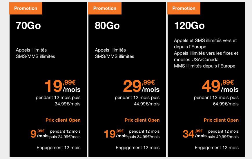 Forfaits & Téléphones Mobile, meilleures offres sur Réseau n°1 Orange