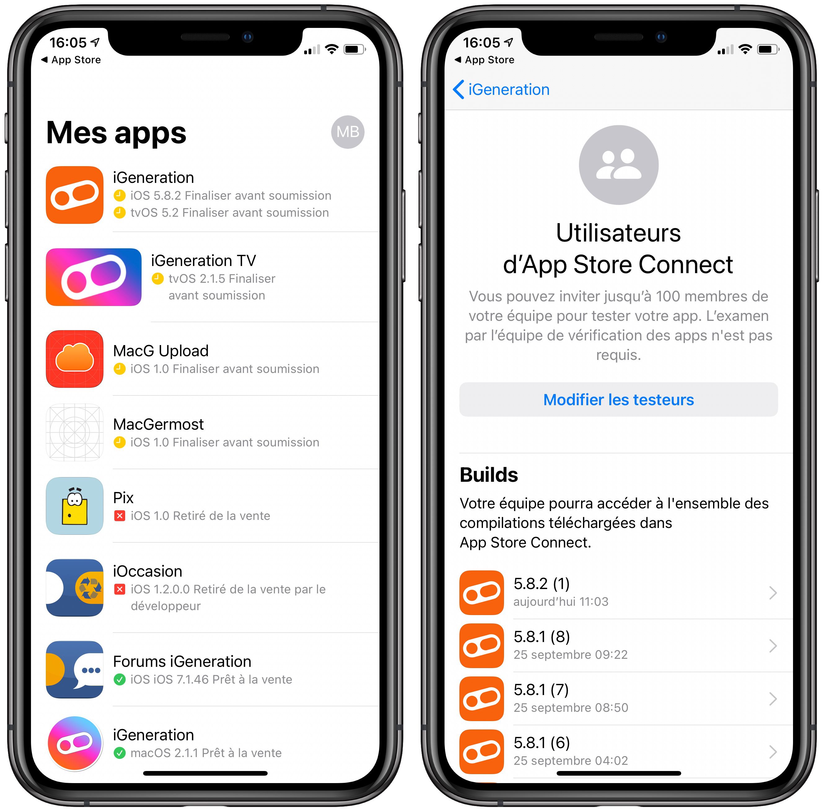 App Store Connect Testflight , Beta App Review Submissions – GWFN