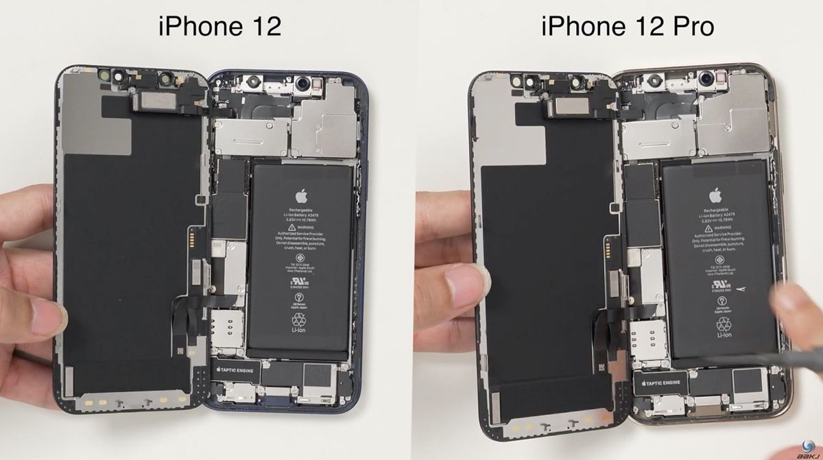 Des batteries identiques dans l'iPhone 12 et l'iPhone 12 Pro