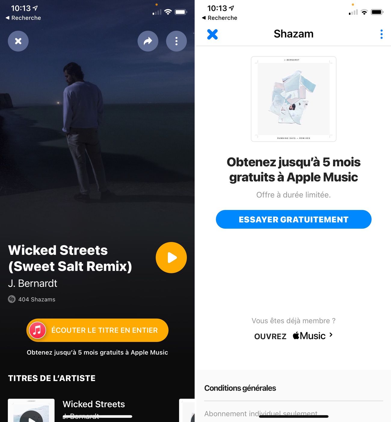 Shazam permet d'obtenir 5 mois d'Apple Music gratuits (6 mois via