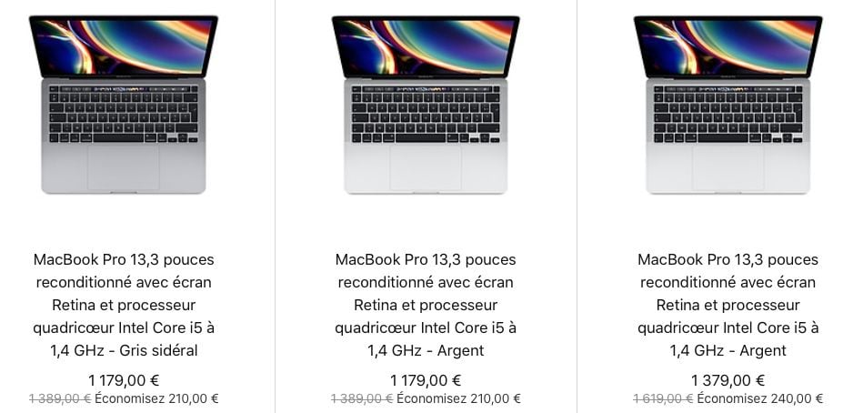 MacBook Pro Air 2020 Reconditionné & d'Occasion Jusqu'à -50%