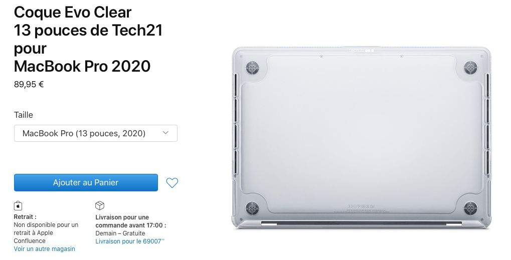 Sièges auto nacelles et coques Tech21 Coque Pure Clear MacBook Air 13 pouces  (2015-2017) - T21-5931