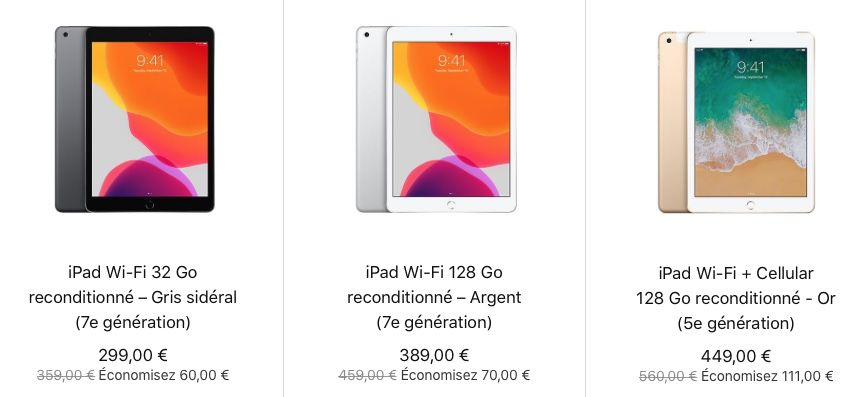 Refurb : MacBook Air Retina à 679 €, iPad à 239 € et Pencil à 85 €