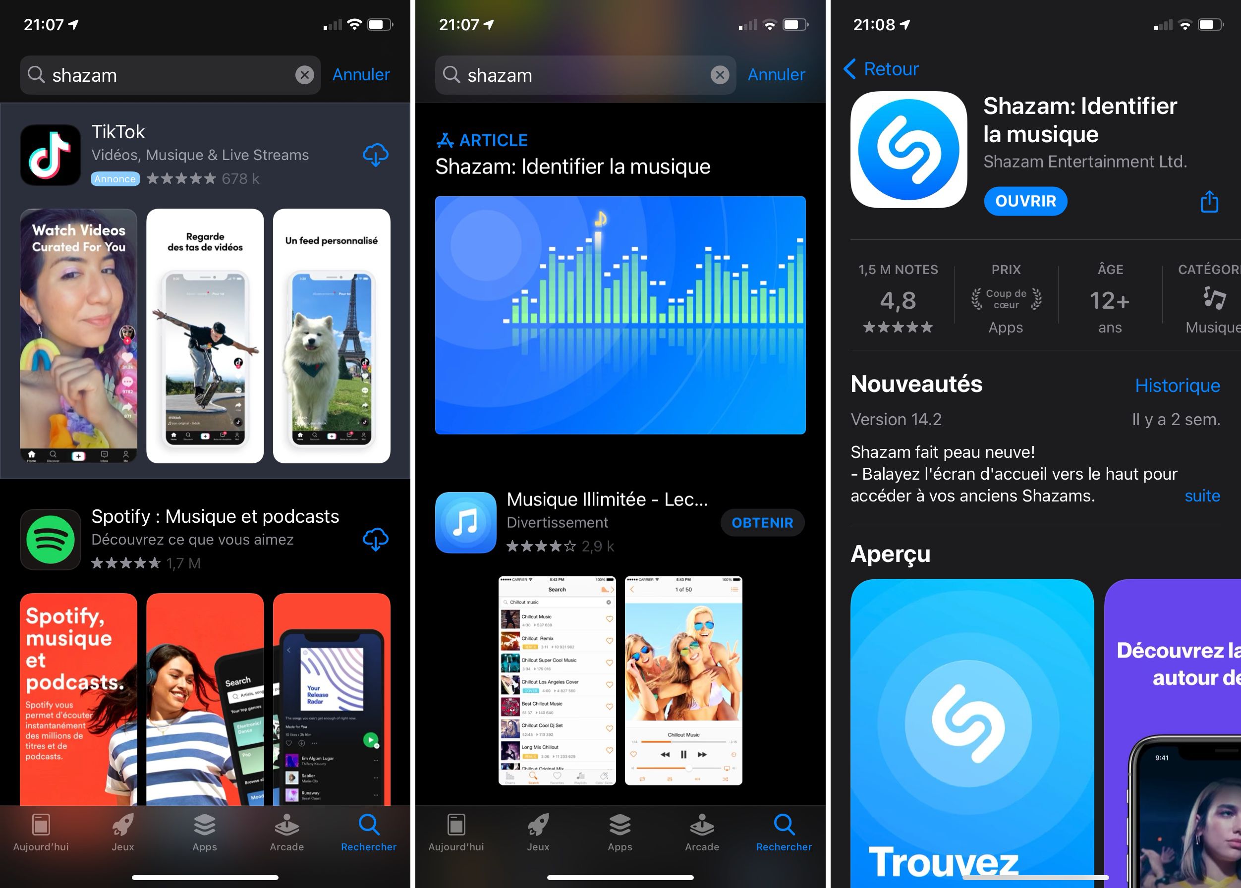 Comment retrouver Shazam sur l'App Store 🆕  iGeneration