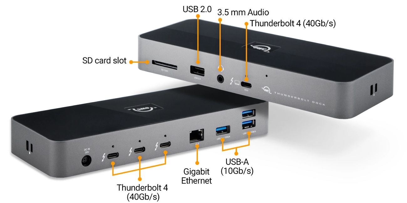 Un pratique boitier USB 4 pour SSD et un hub Thunderbolt 4 chez