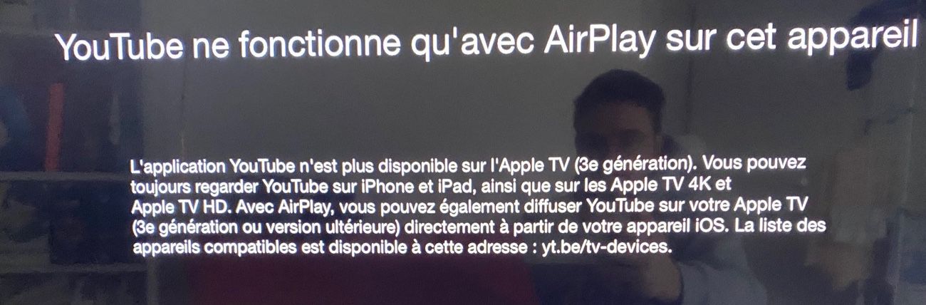 Clap De Fin Pour L App Youtube Sur L Apple Tv De 3e Generation Igeneration