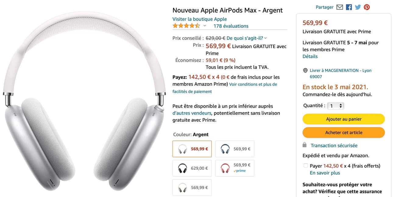 Benks Max Stand : un pied spécial AirPods Max
