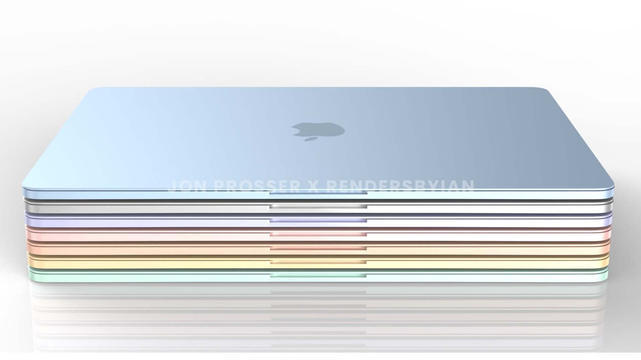 Voici à quoi ressemblerait le futur MacBook Air coloré