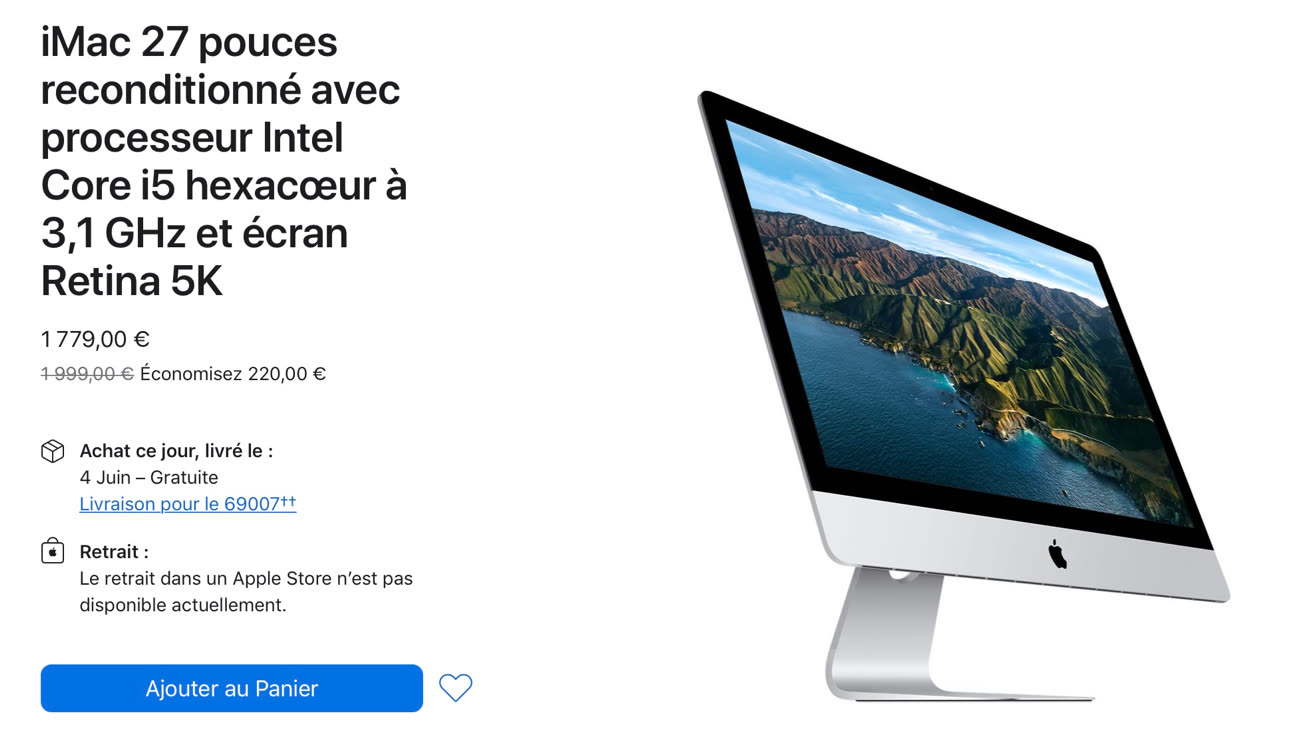 Apple iMac 27 pouces · Reconditionné - Ordinateur Mac