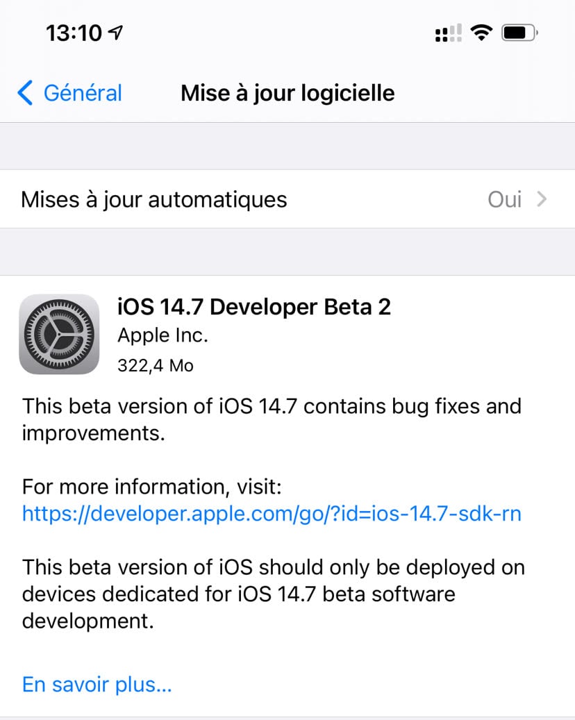 Ios 14 7 beta 2 что нового