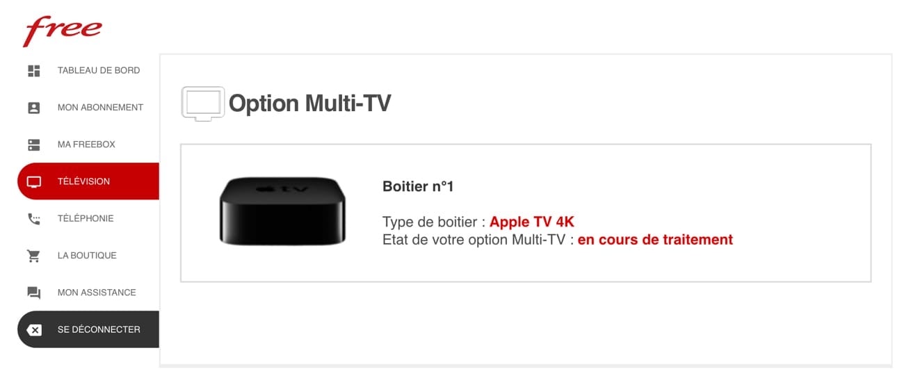 La télécommande Siri pour Apple TV 4K de Free à 20 euros seulement