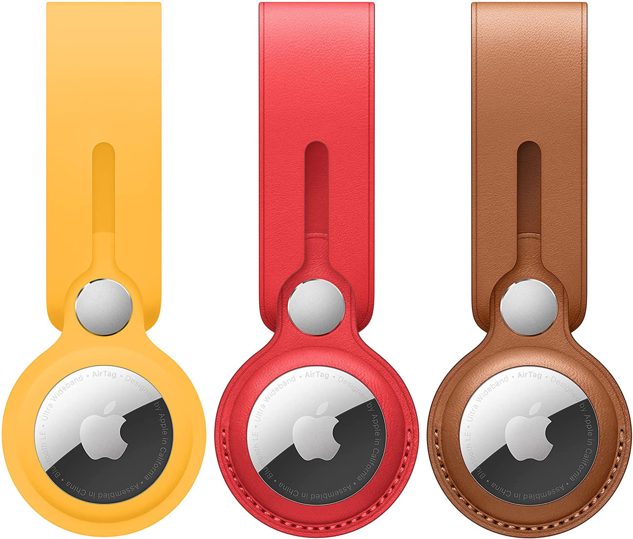 Apple Porte-Clés en cuir AirTag Havane - Accessoires iPhone