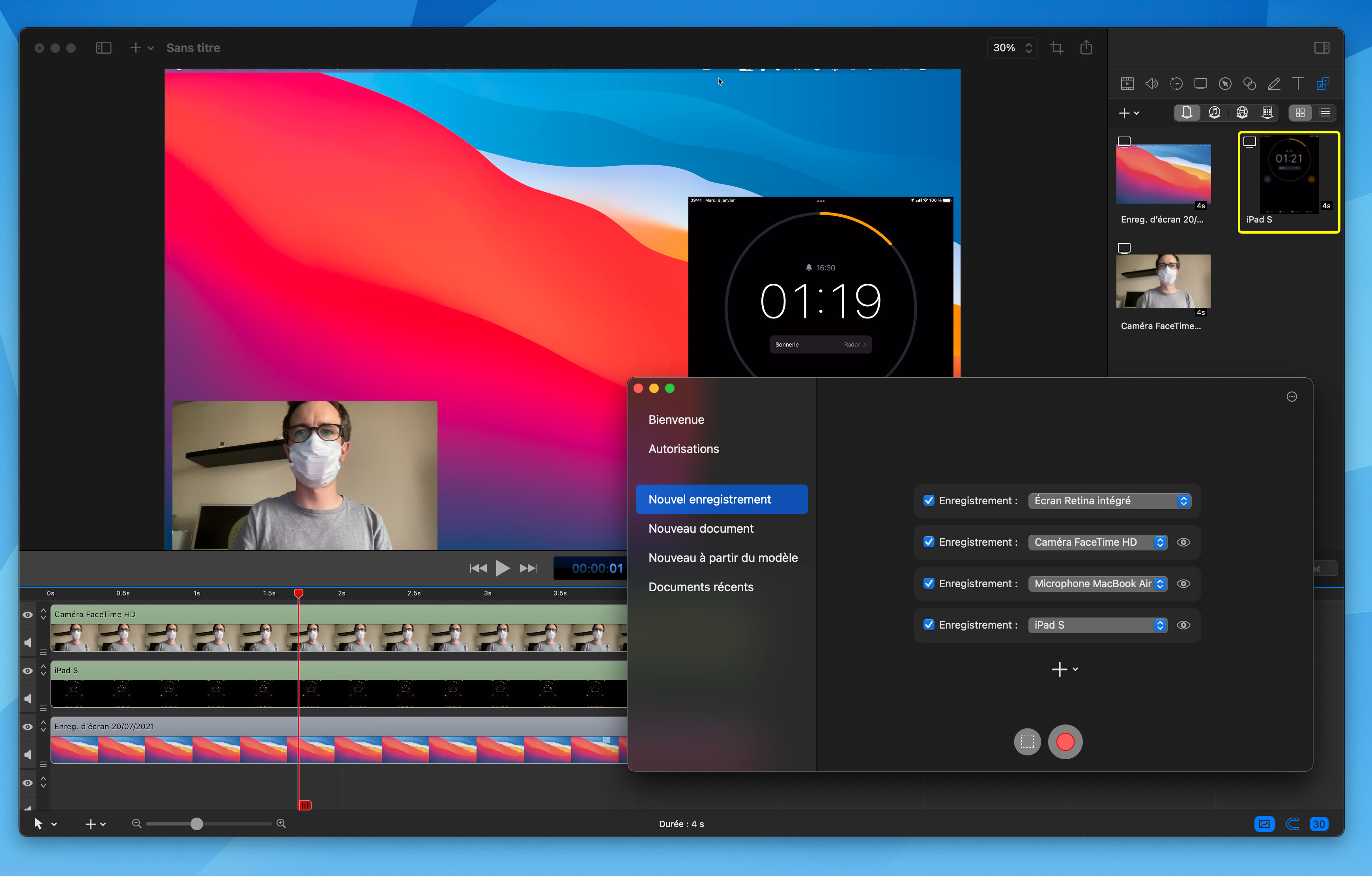 ScreenFlow 10 records multiple video sources simultaneously World