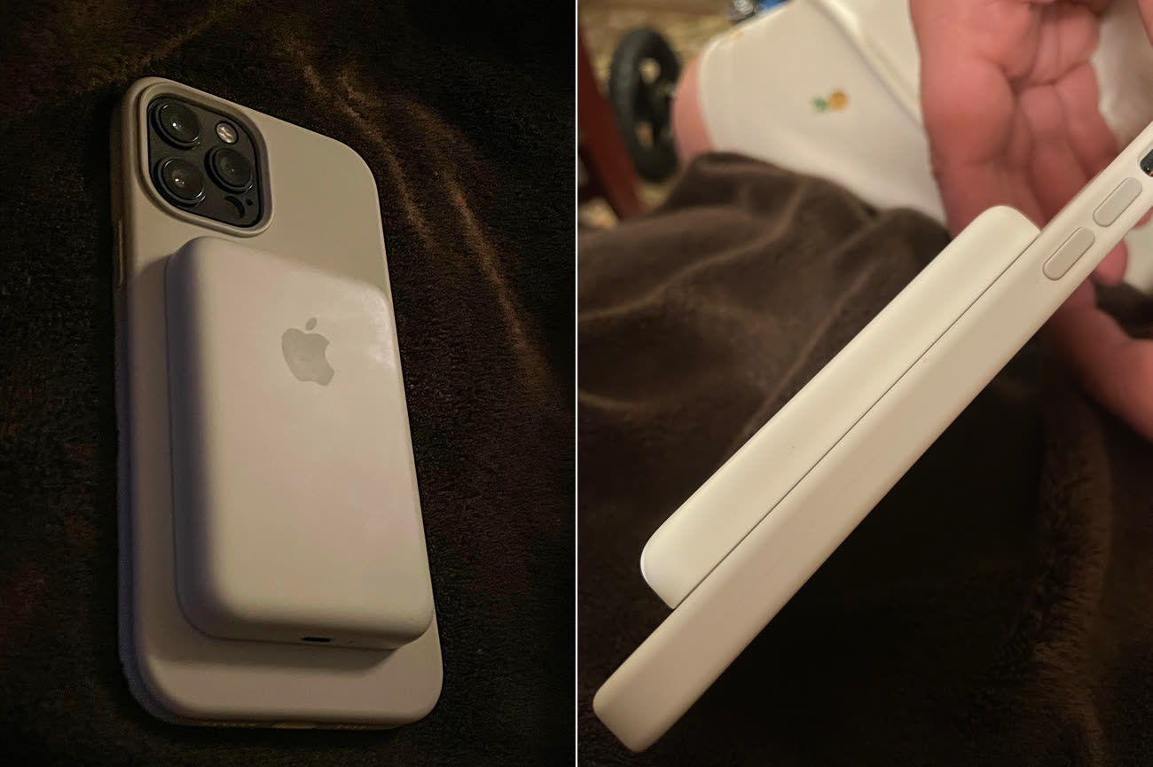 Premières photos dans la nature de la batterie externe MagSafe d'Apple