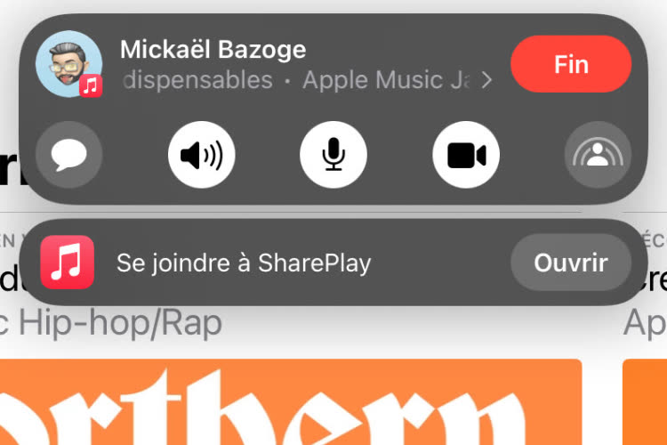 Aperçu de SharePlay pour partager contenus et écrans avec iOS 15, macOS Monterey et tvOS 15