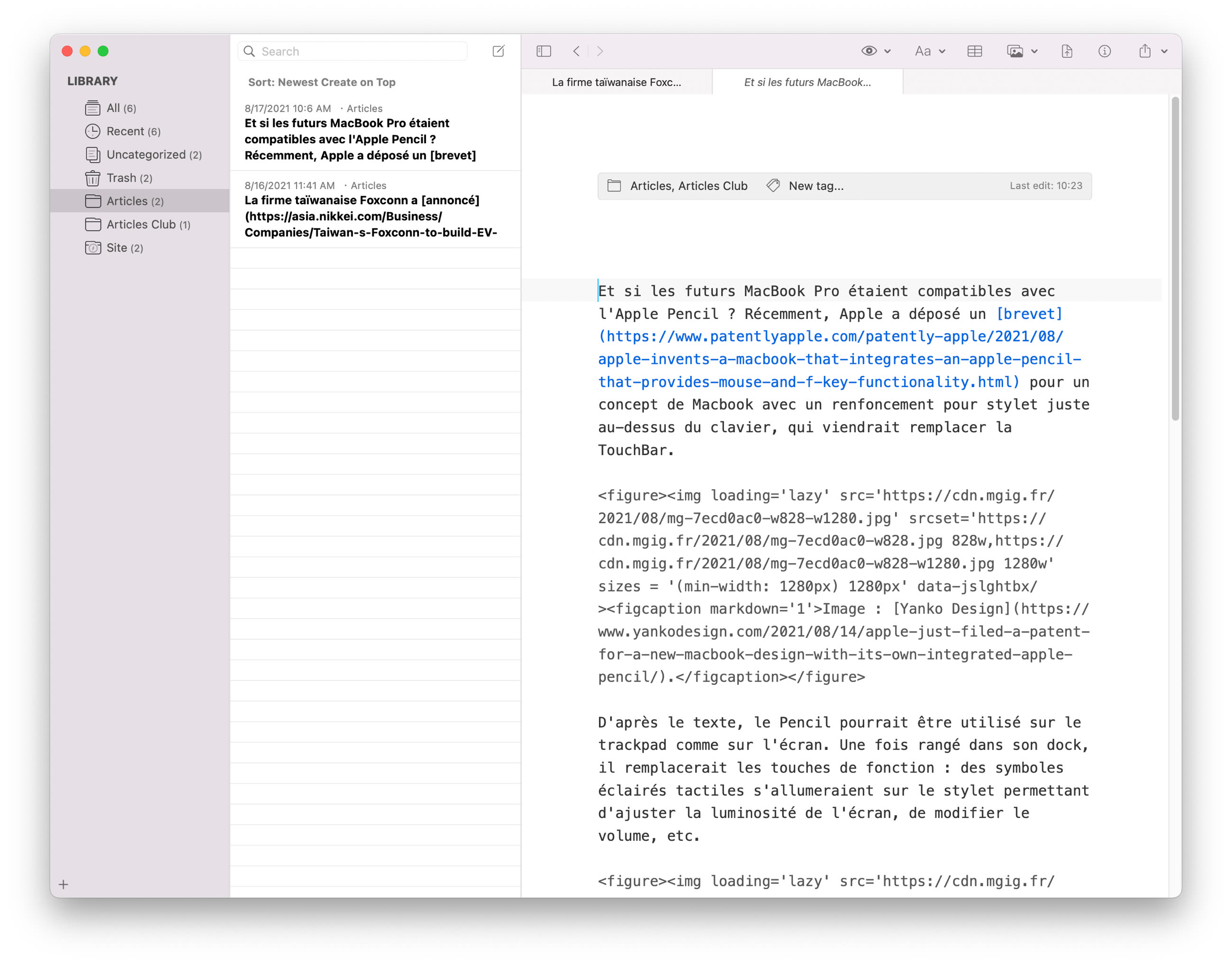 MWeb Pro, un éditeur de notes Markdown pour utilisateurs avancés ...