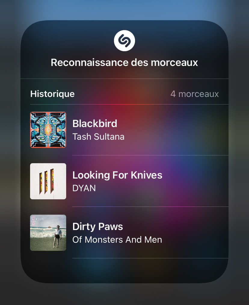 Shazam ne se tourne pas les pouces dans le Centre de contrôle iGeneration