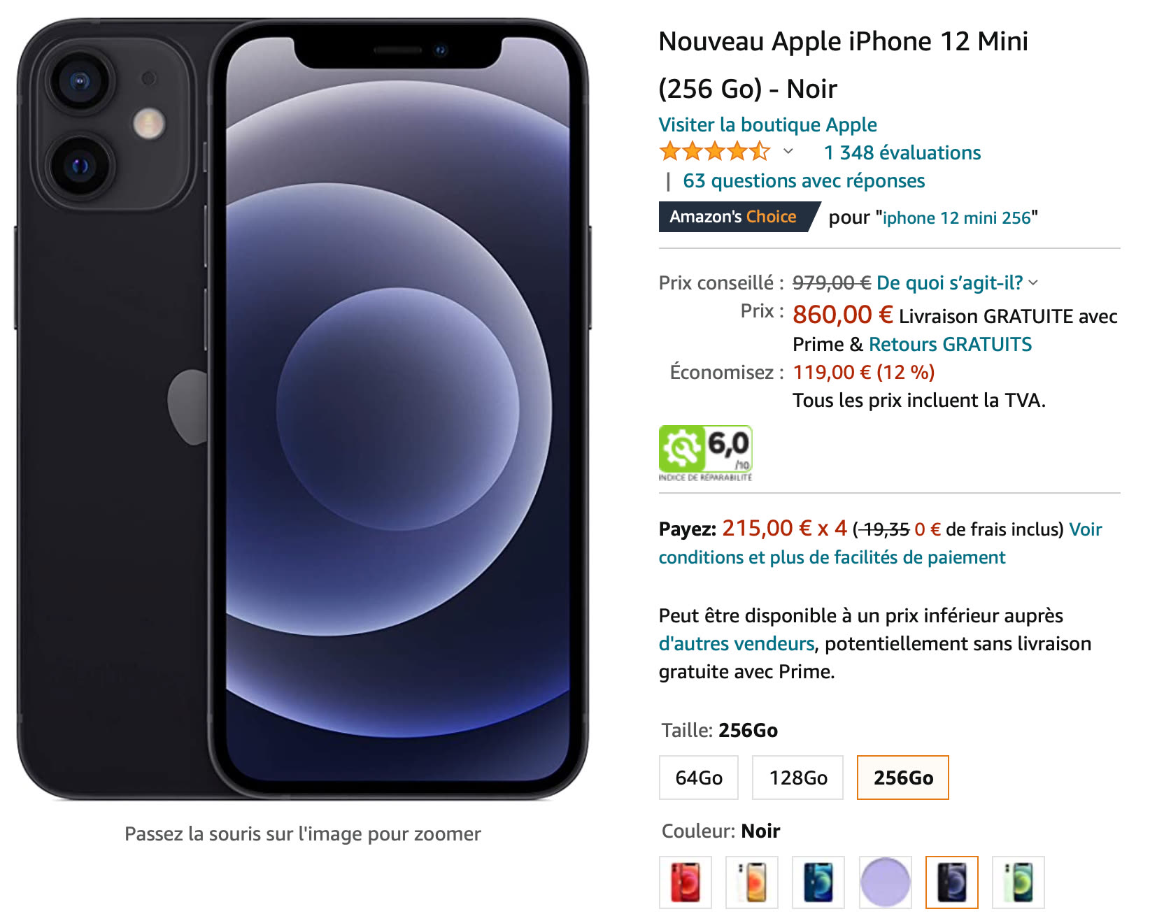 Amazon l'iPhone 12 mini à partir de 649 € iGeneration