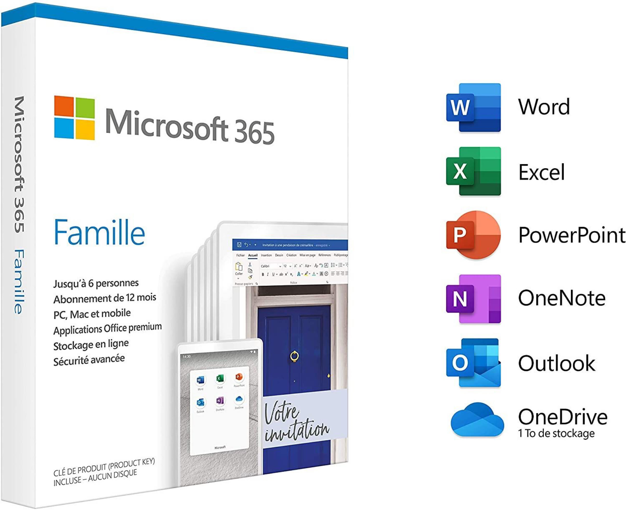 Microsoft 365 Famille Upgrade, Abonnement de 12 mois