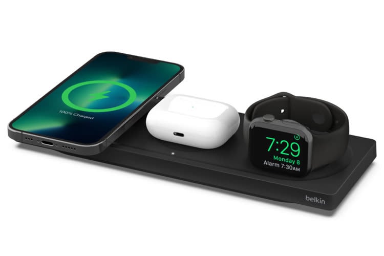 Boost Charge Pro : Belkin recharge rapidement l’Apple Watch Series 7, les AirPods Pro, et l’iPhone 13